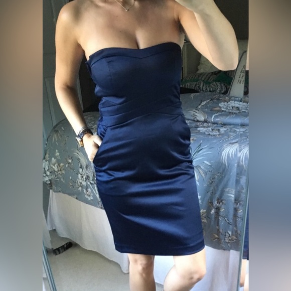 RW&CO Satin Cocktail Dress - Picture 1 of 5